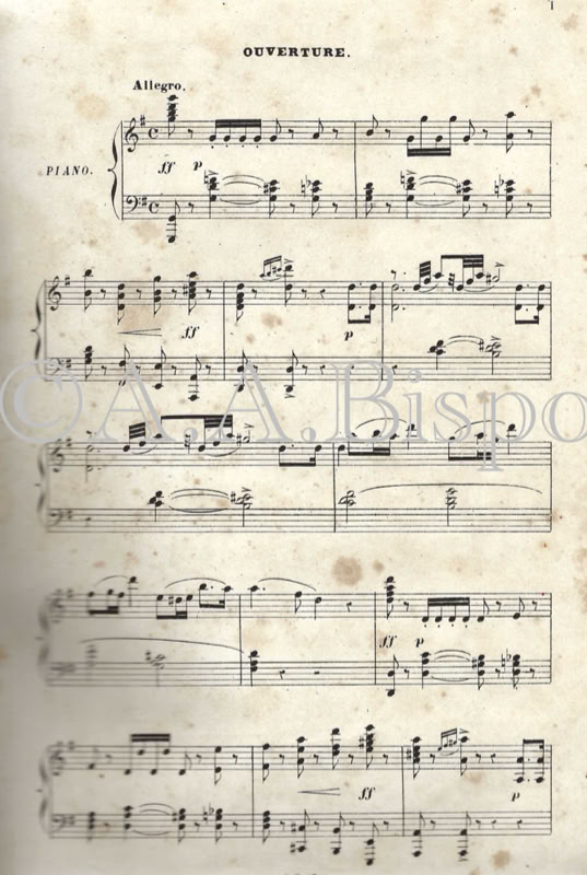 Ouverture de Une nuit au Château de H., A. de Mesquita.Acervo A.A.Bispo. Copyright