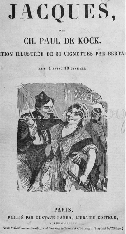 Frère Jacques de Paul de Kock, texto usado por H. A. de Mesquita em Une nuit au Château